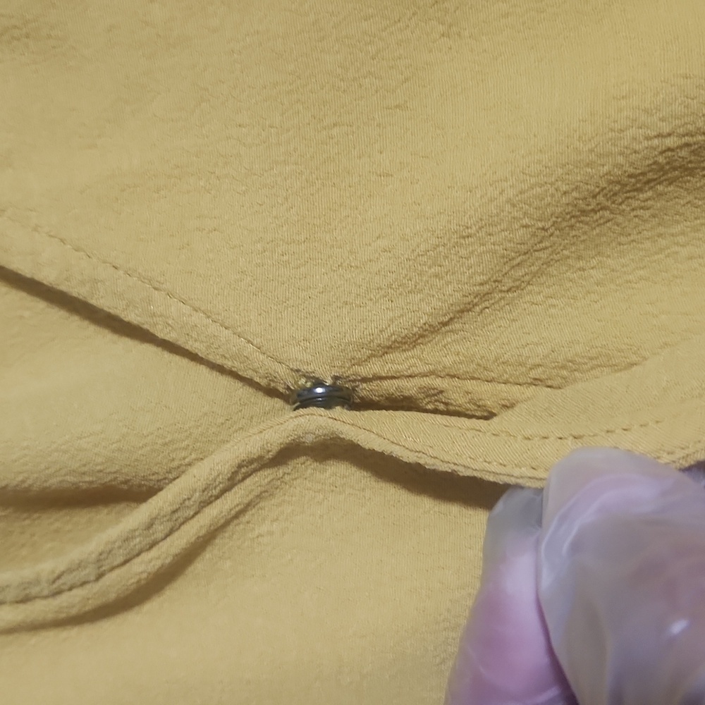 MADEWELL Women"s Top Wrap Color Mustard Size S. - Picture 8 of 10